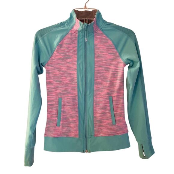 Ivivva by Lululemon Reversible Jacket in Pink/Blue/Gray Size 10 - Picture 5 of 12